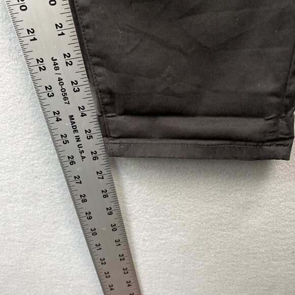 Calvin Klein Jeans Skinny Crop Pants Women's Size 12 Black Cotton Blend New NT - Picture 4 of 13
